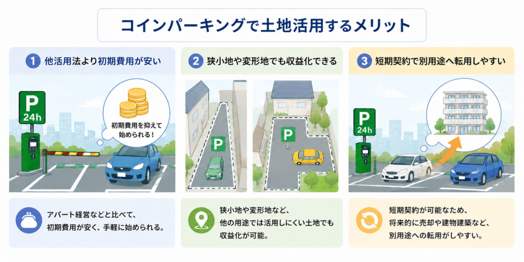 Benefits of Using Your Land for Coin Parking