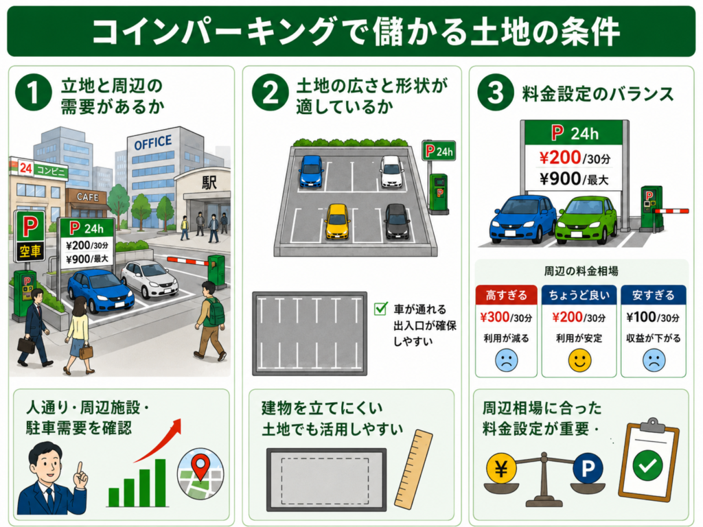 Coin Parking Lots Profitable Land Conditions