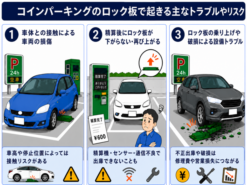 ロック板 トラブル事例