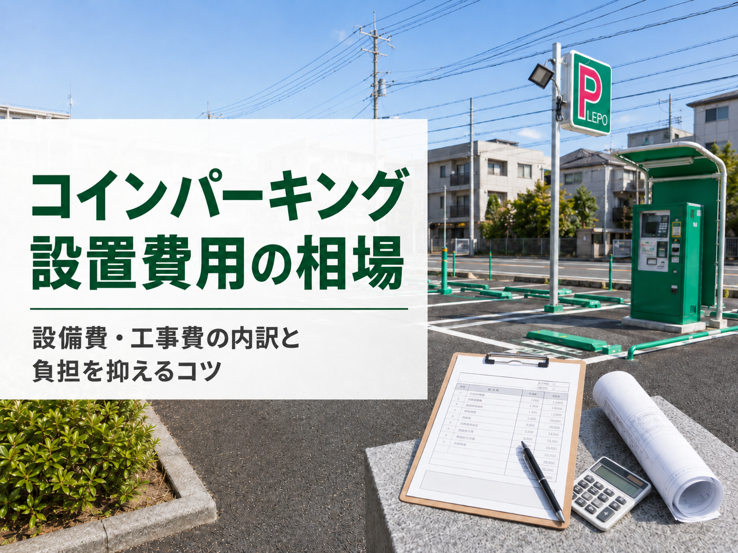 コインパーキング設置費用