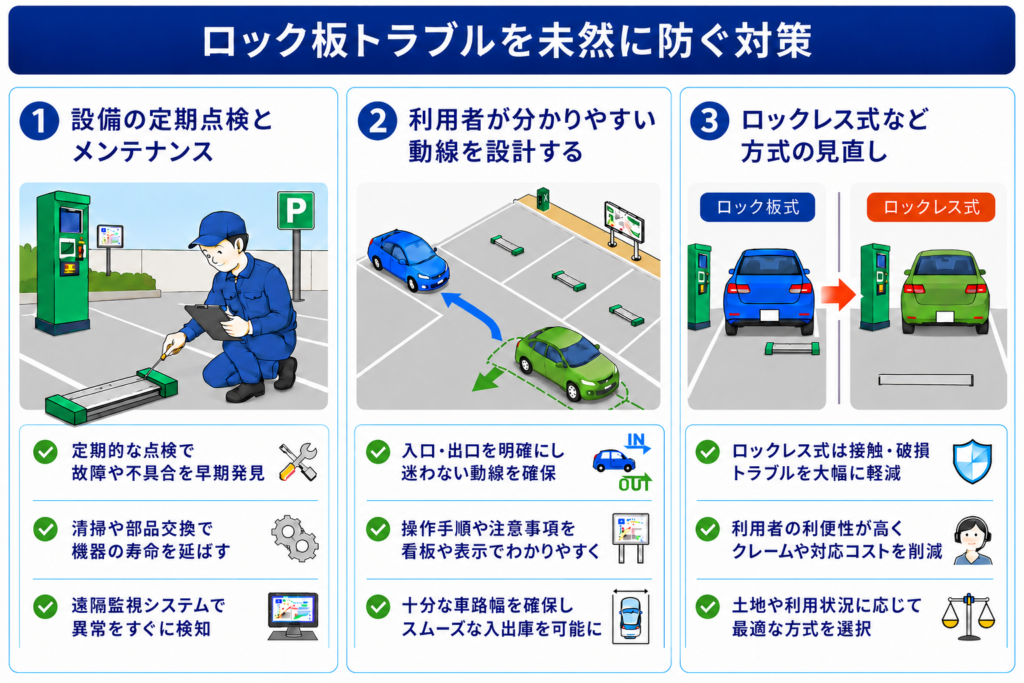 ロック板 トラブル 対策