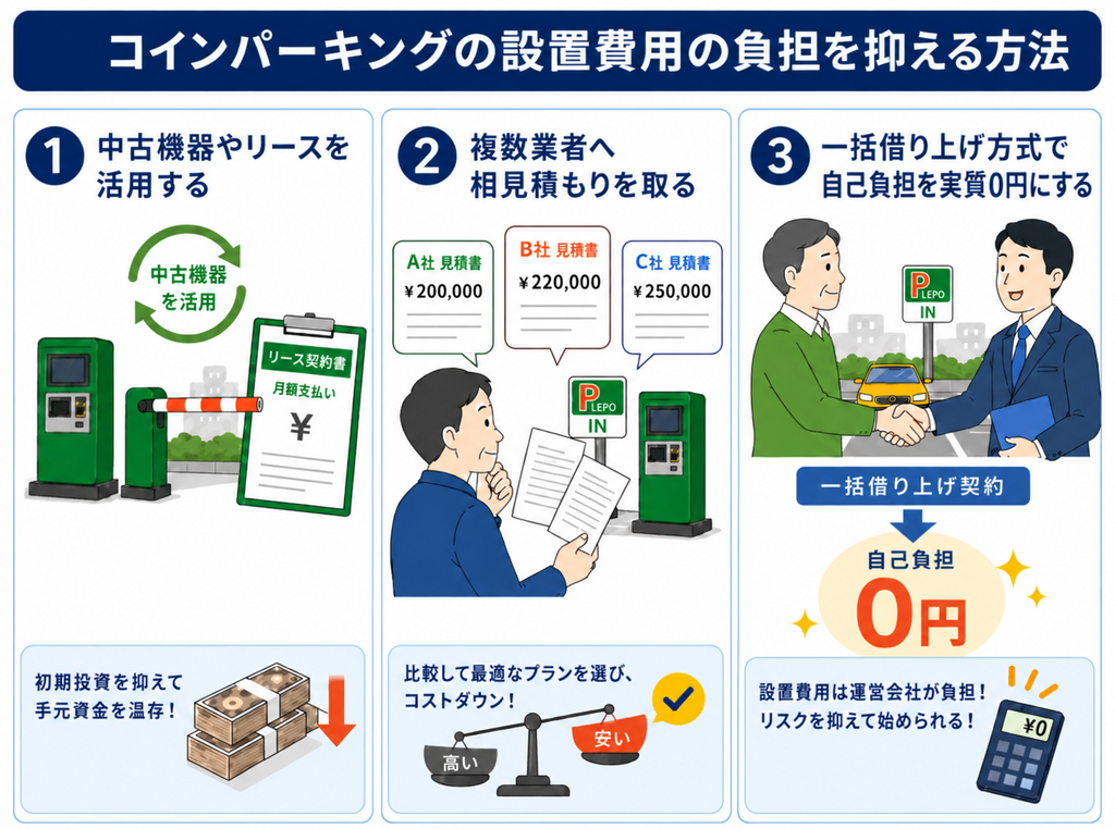 コインパーキング 設置費用
