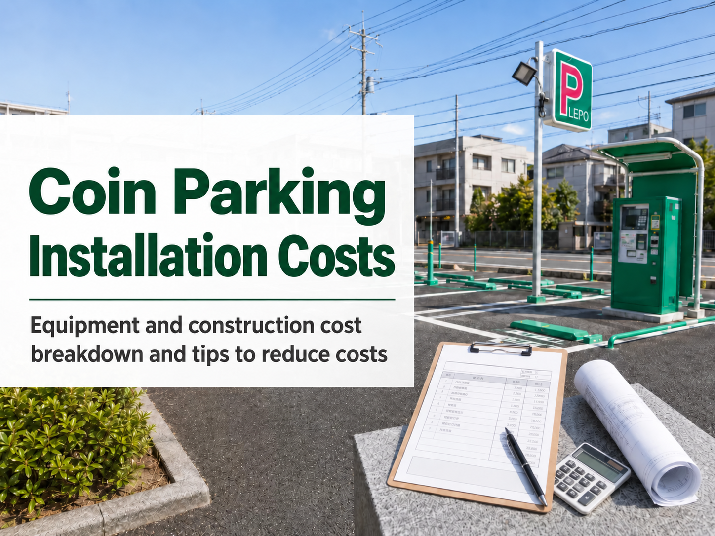 Coin parking installation cost