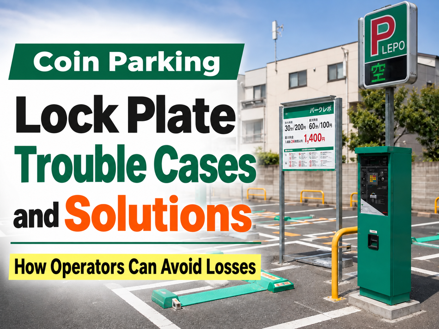 Coin parking lock plate trouble