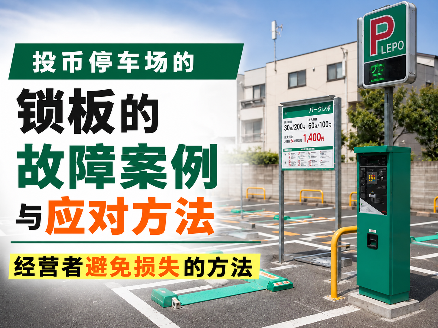 停车收费设施锁车板故障